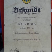 2015 Bürgerpreis für das Team "Mohrkirch-feiert"