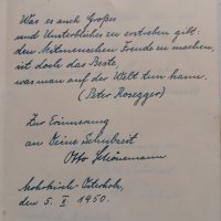 Otto Schönemann - ein Eintrag in ein Poesiealbum von 1950 