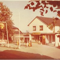 Tankstelle und Werkstatt von Alfred Thomsen in den 70er Jahren