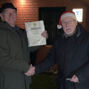 Vergabe des Bürgerpreises im Rahmen des Weihnachtssingen am 23.12.23