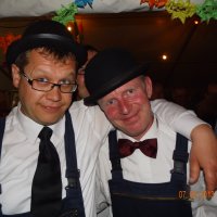 2013 Stephan Marxsen und Theo Jessen moderieren die Talent-Show.