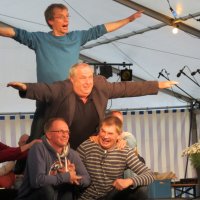 2015 Wetten, dass..?<br />
Filme nachstellen (Titanic): unten v.l. Jürgen Golz, Johannes Jessen, Claus-Erich Paulsen, Otto Heidelstedt und Volker Jensen (o.)